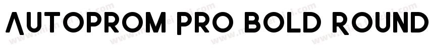 Autoprom Pro Bold Rounded字体转换